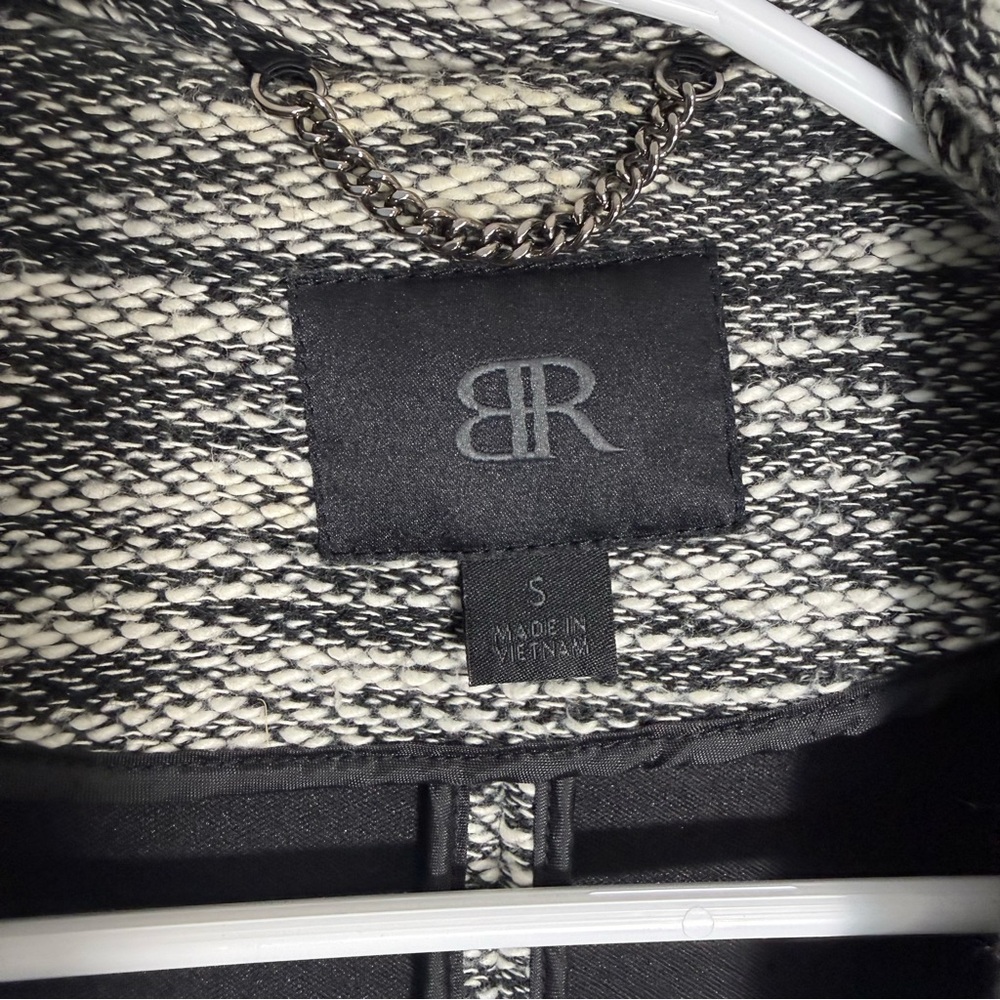 Banana Republic Black and White Knit Cardigan Cotton Small - Picture 4 of 5